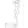 PASSION WOMAN BS013 BODYSTOCKING BLANCO TALLA UNICA