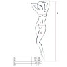 PASSION WOMAN BS057 BODYSTOCKING BLANCO TALLA UNICA