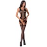 PASSION WOMAN BS046 BODYSTOCKING BLANCO TALLA UNICA