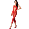 PASSION WOMAN BS077 BODYSTOCKING TALLA UNICA NEGRO