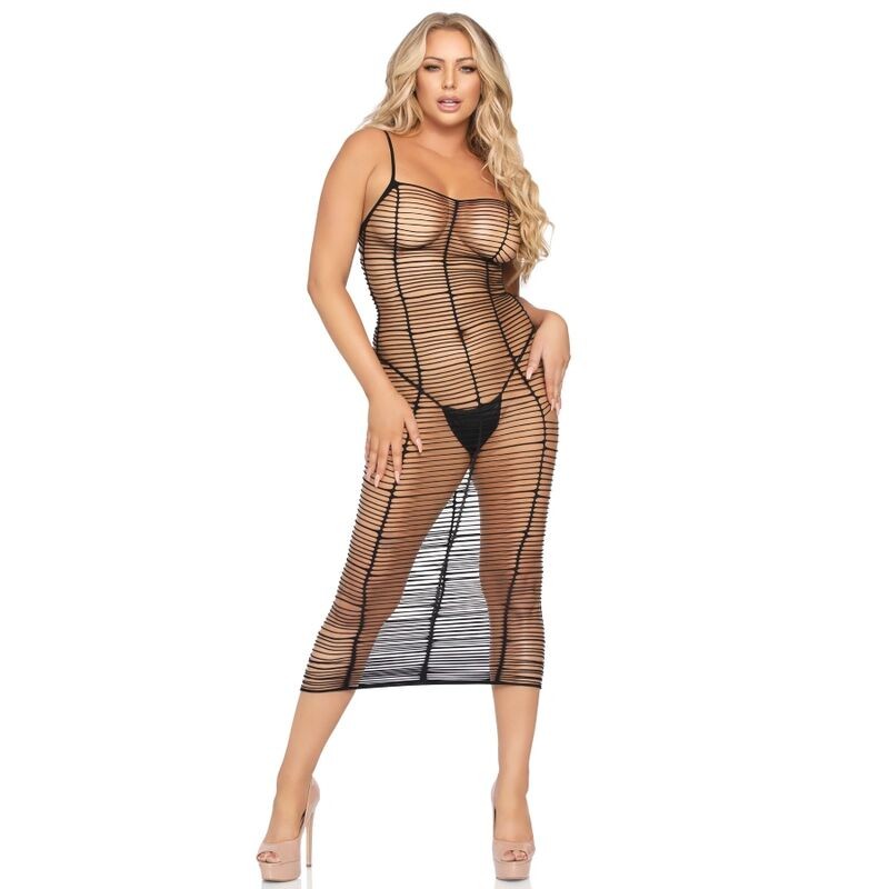 LEG AVENUE VESTIDO LINEAS HORIZONTALES TALLA UNICA