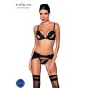 LEG AVENUE SET TRES PIEZAS DE ENCAJES TALLA UNICA - ROJO