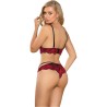 SUBBLIME SET DOS PIEZAS TOP Y PANTIES DE ENCAJES S/M