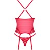 OBSESSIVE - LACELOVE CORSET ROJO XS/S