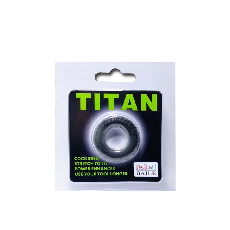 BAILE TITAN COCKRING BLACK GREEN 2CM