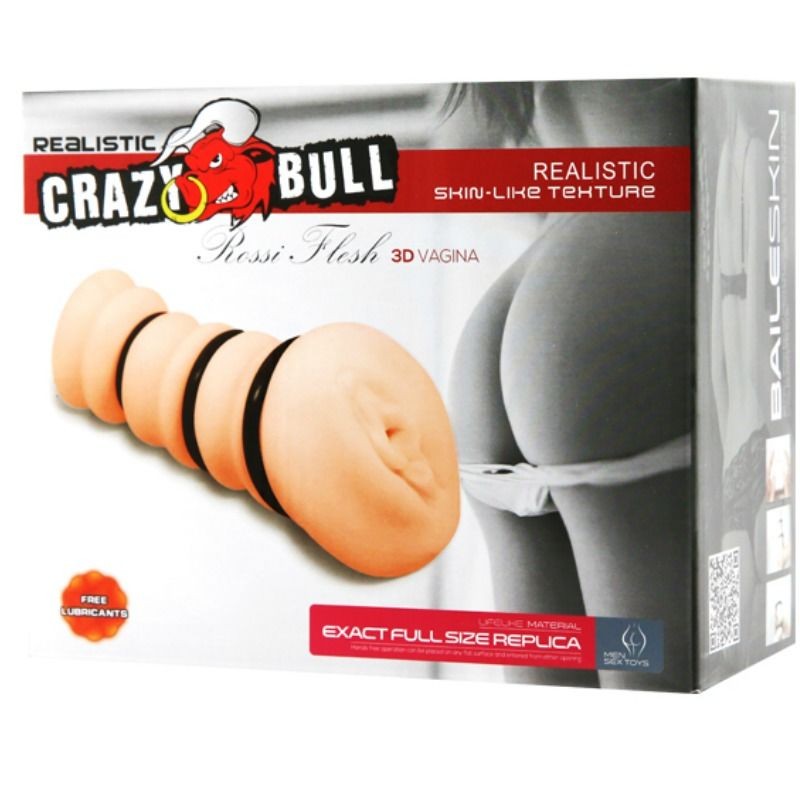 CRAZY BULL - MASTURBADOR CON ANILLOS - MODELO VAGINA 2