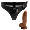 PRETTY LOVE - HARNESS BRIEFS ARNÉS UNIVERSAL CON DILDO MICHEAL 20 CM NEGRO