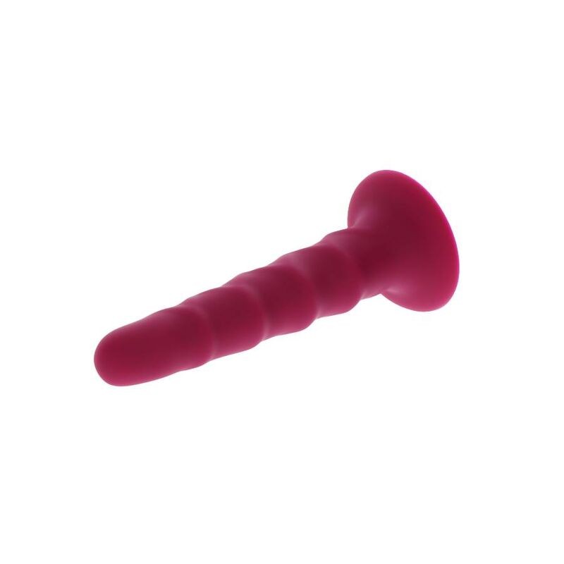 GET REAL - RIBBED DONG 12 CM ROJO