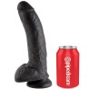 KING COCK 9" PENE REALISTICO NEGRO 22.9CM