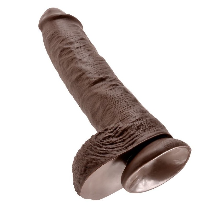 KING COCK 10" PENE REALISTICO MARRON 26.5 CM