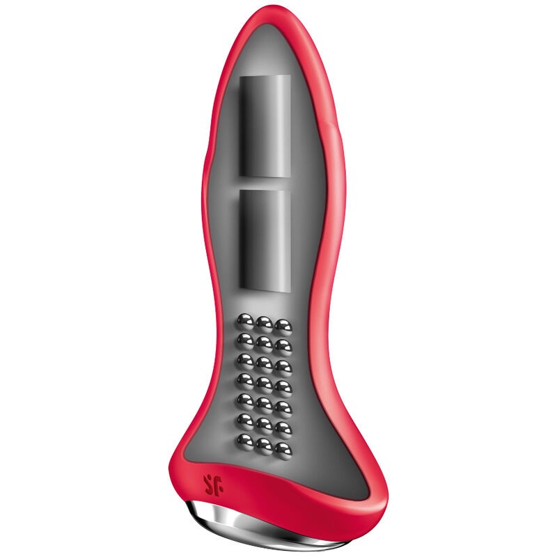 SATISFYER ROTATOR PLUG 1+ PLUG VIBRADOR APP - ROJO