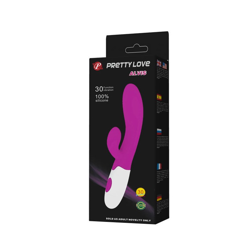 PRETTY LOVE FLIRTATION - VIBRADOR CON ESTIMULADOR CLITORIS ALVIS