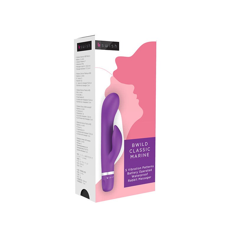 B SWISH - BWILD CLASSIC MARINE RABBIT VIBRATOR PURPLE