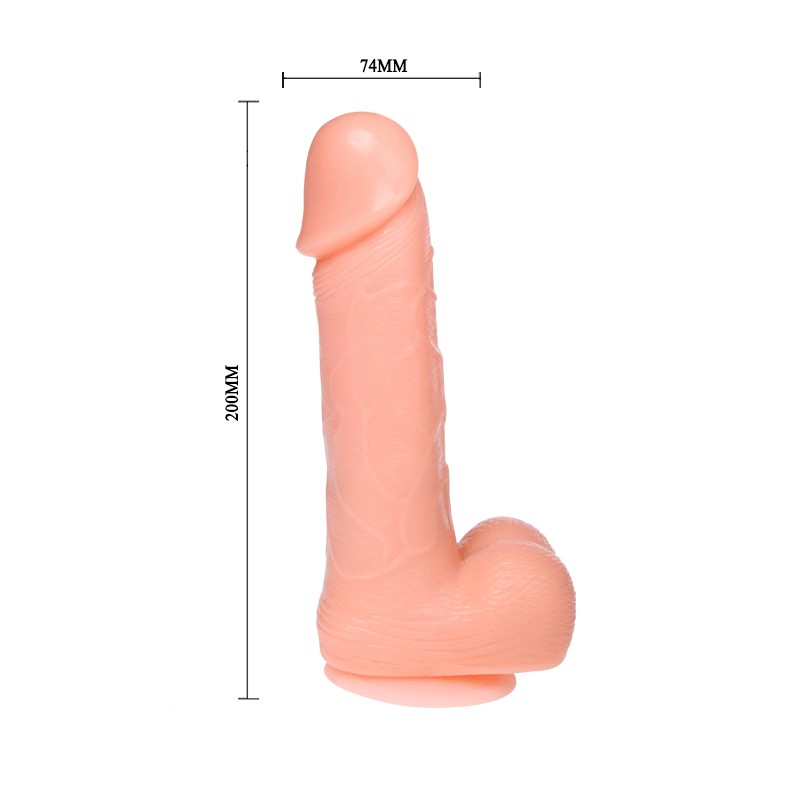 DONG DILDO REALISTICO VIBRACION Y ROTACION 20 CM