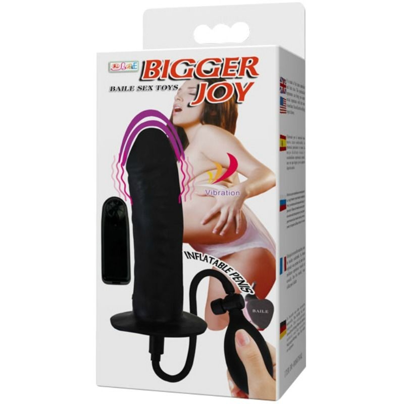 BIGGER JOY PENE HINCHABLE CON VIBRACION 16 CM