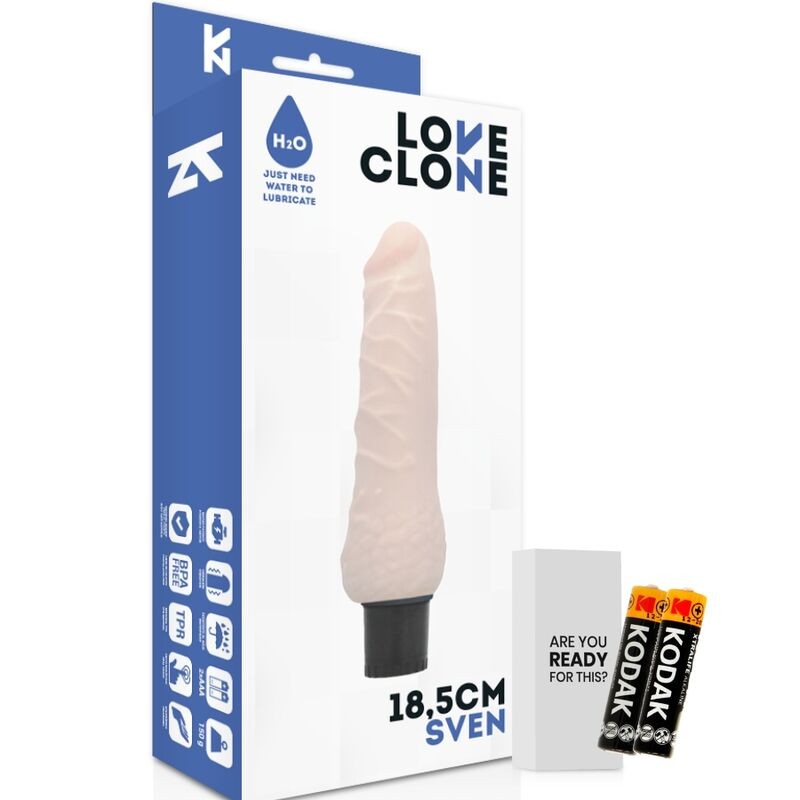 LOVECLONE SVEN SELF LUBRICATION VIBRADOR 18.5CM