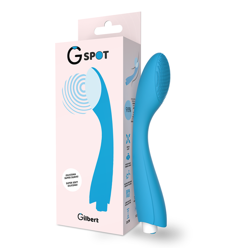 G-SPOT GYLBERT VIBRADOR PUNTO G AZUL TURQUESA