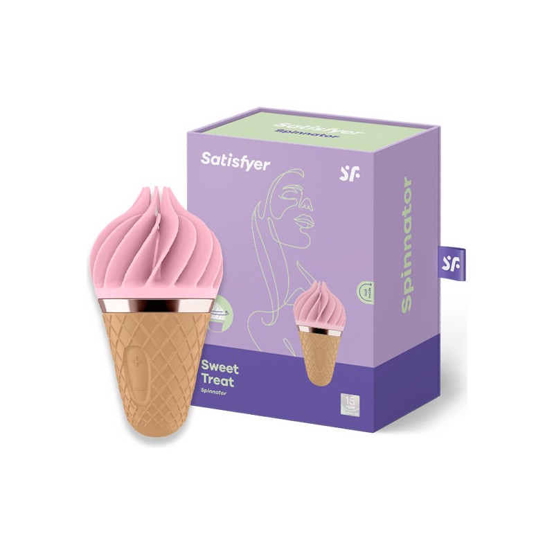 SATISFYER SWEET TREAT SPINNATOR MARRON & ROSA
