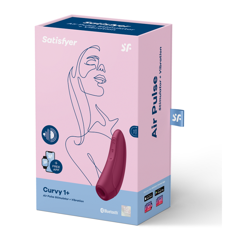 SATISFYER CURVY 1+ ROJO ROSADO