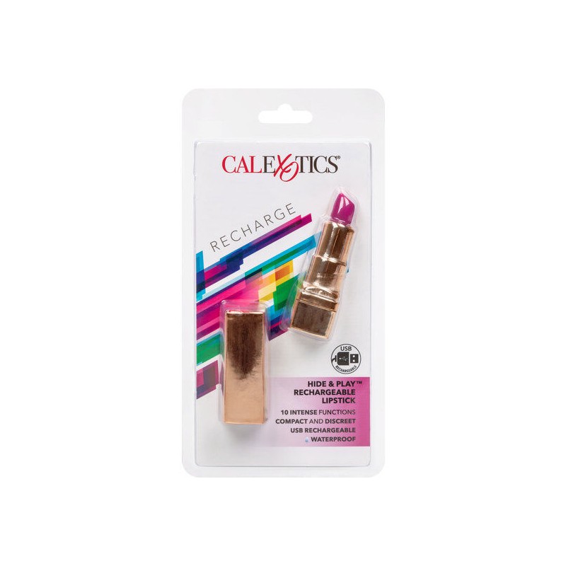 CALEX BALA PINTALABIOS RECARGABLE HIDE & PLAY LILA