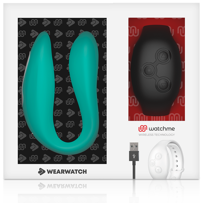 WEARWATCH VIBRADOR DUAL TECHNOLOGY WATCHME AGUAMARINA / AZABACHE