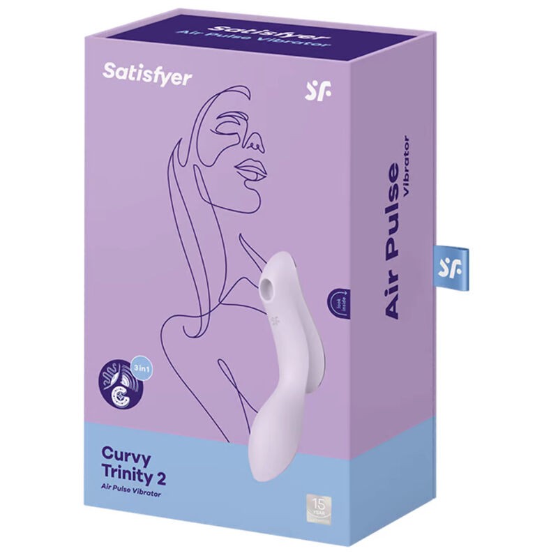 SATISFYER CURVY TRINITY 2 ESTIMULADOR Y VIBRADOR - MORADO