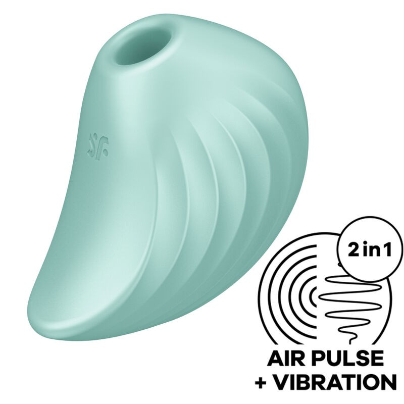 SATISFYER PEARL DIVER ESTIMULADOR Y VIBRADOR - VERDE