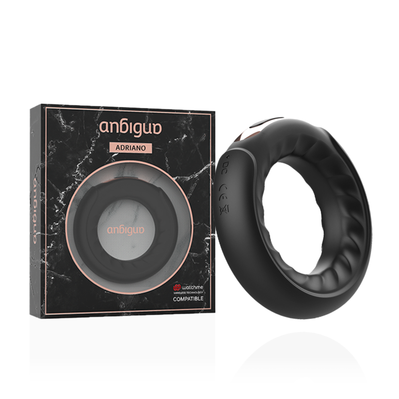 ANBIGUO - ADRIANO ANILLO VIBRADOR COMPATIBLE CON WATCHME WIRELESS TECHNOLOGY