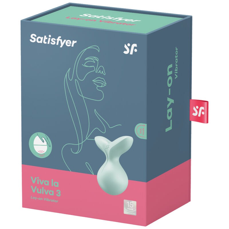 SATISFYER VIVA LA VULVA 3 VIBRADOR LAY-ON - VERDE