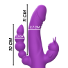 INTENSE - CASANOVA VIBRADOR RABBIT SILICONA TRIPLE MOTOR MORADO