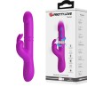 PRETTY LOVE - REESE VIBRADOR CON ROTACIÓN PLATEADO