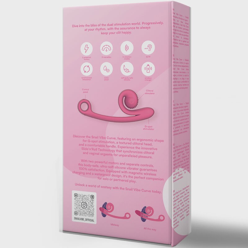 SNAIL VIBE CURVE VIBRADOR ROSA