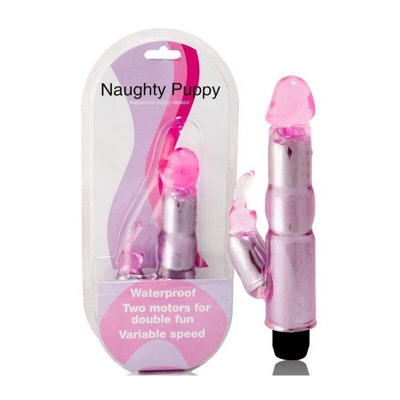 VIBRADOR C/ESTIMULADOR ROSA REGULABLE