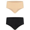 BYE BRA PACK 2 BRASILEÑAS NEGRAS Y BEIGE M