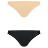 BYE BRA PACK 2 BRASILEÑAS NEGRAS Y BEIGE M