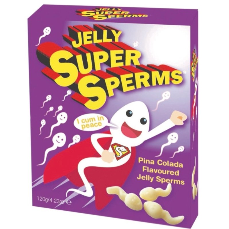 SPENCER & FLEETWOOD JELLY SUPER SPERM GOMINOLAS FORMA ESPERMA 120 GR