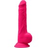 SILEXD - MODELO 1 PENE REALISTICO SILICONA PREMIUM SILEXPAN NEGRO 24 CM