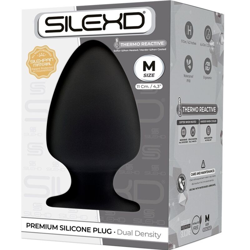 SILEXD - MODELO 1 PLUG ANAL SILICONA PREMIUM SILEXPAN PREMIUM TERMORREACTIVO TALLA M