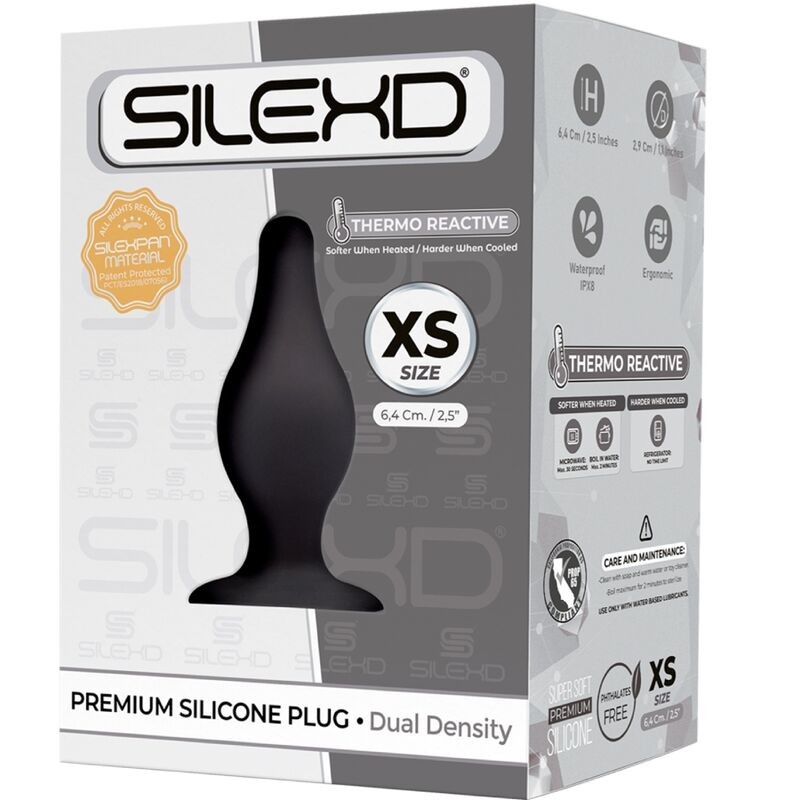 SILEXD - MODELO 2 PLUG ANAL SILICONA PREMIUM SILEXPAN PREMIUM TERMORREACTIVO TALLA XS