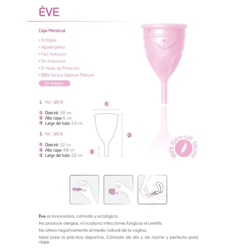 FEMINTIMATE - EVE COPA MENSTRUAL SILICONA TALLA S