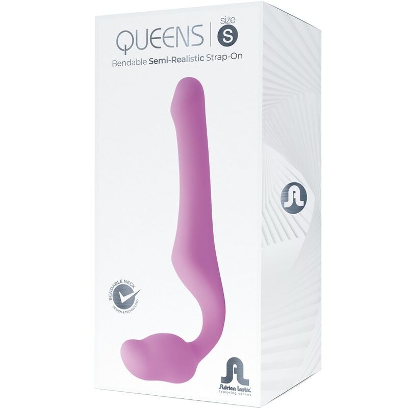 ADRIEN LASTIC - QUEENS STRAP-ON FLEXIBLE ROSA TALLA S