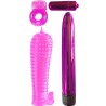 FETISH FANTASY SERIES - ARNES AJUSTABLE CONTROL REMOTO PENE REALISTICO CON TESTICULOS RECARGABLE Y VIBRADOR 15 CM