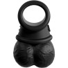 KING COCK ELITE - ANILLO CON TESTICULOS DE SILICONA VIBRADOR