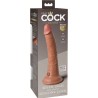 KING COCK ELITE - DILDO REALISTICO SILICONA 17.8 CM CARAMELO