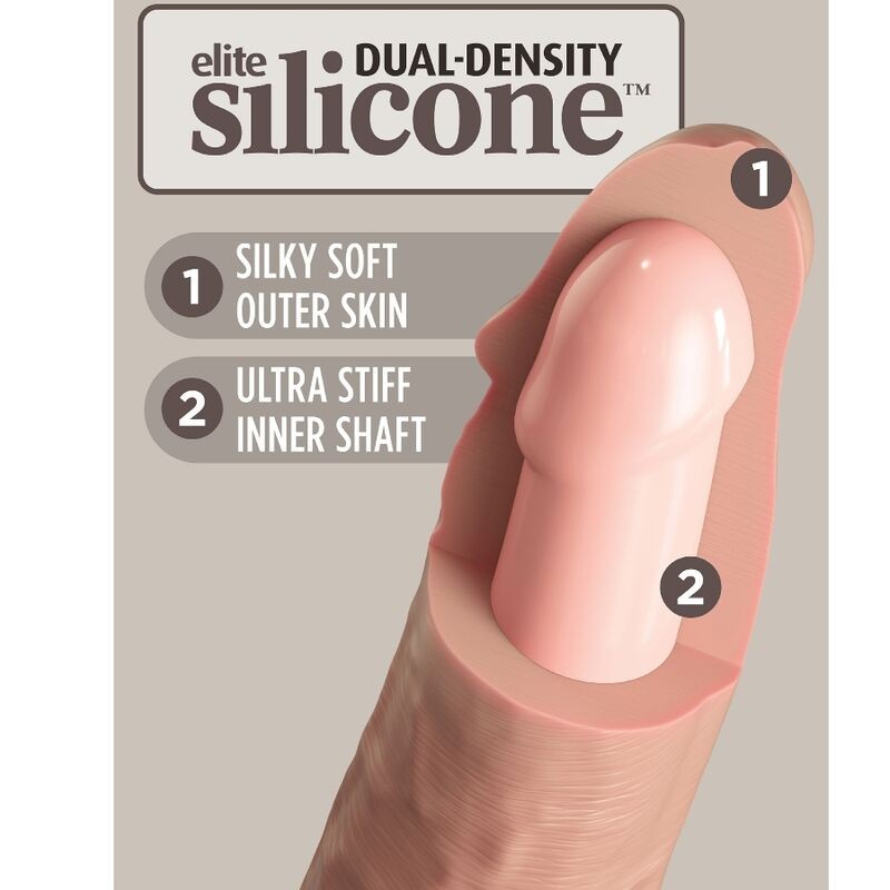 KING COCK ELITE - DILDO REALISTICO SILICONA 23 CM