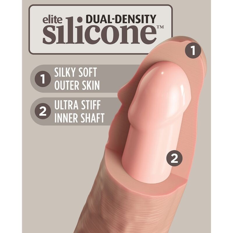 KING COCK ELITE - DILDO REALISTICO SILICONA 28 CM