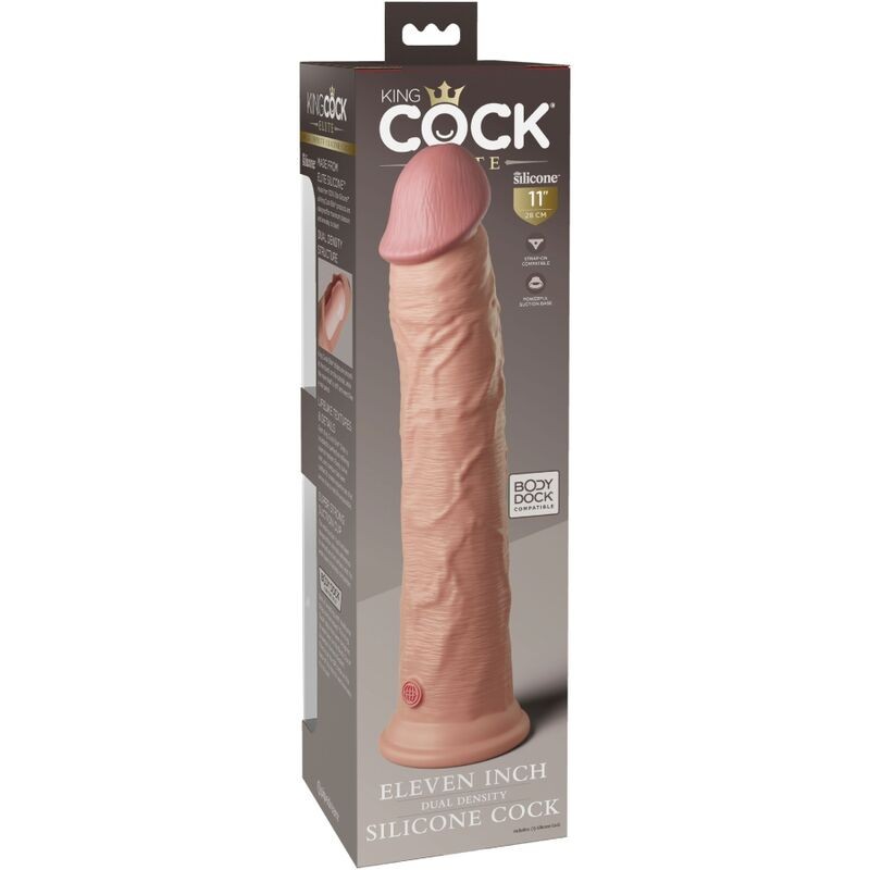 KING COCK ELITE - DILDO REALISTICO SILICONA 28 CM