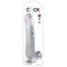 KING COCK CLEAR - DILDO CON TESTICULOS 24.8 CM TRANSPARENTE