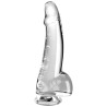 KING COCK CLEAR - DILDO CON TESTICULOS 24.8 CM TRANSPARENTE