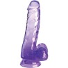 KING COCK CLEAR - PENE REALISTICO CON TESTICULOS 10.1 CM TRANSPARENTE